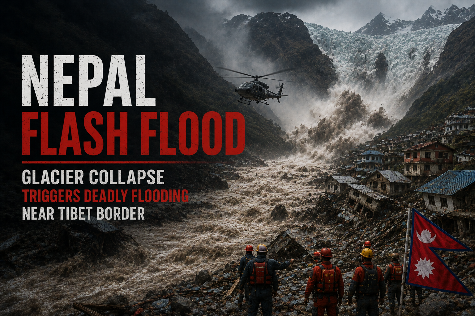 Nepal Flash Flood 2026: Glacier Collapse Triggers Deadly Flooding Near Tibet Border