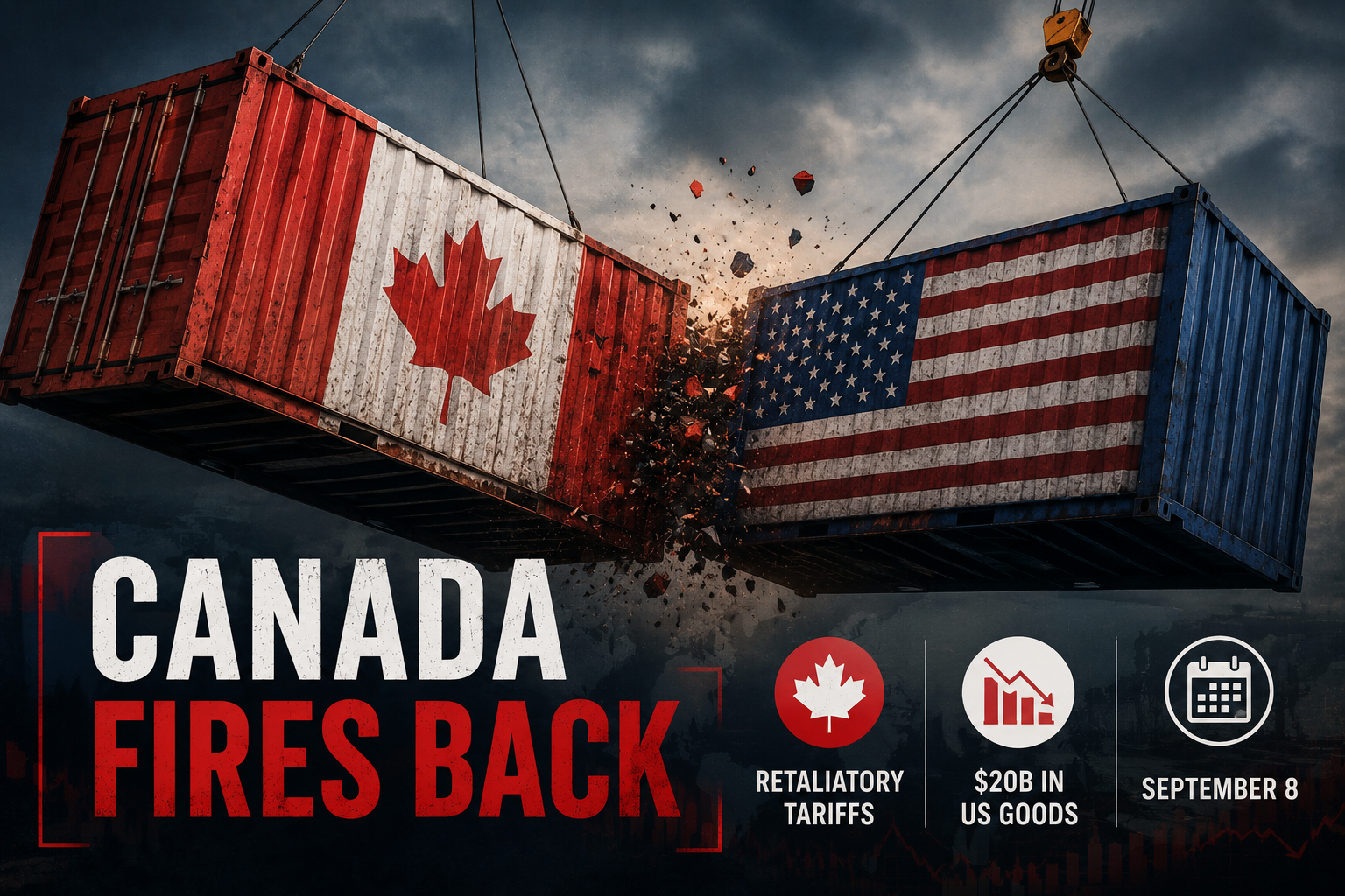 Canada Fires Back: Retaliatory Tariffs on $20 Billion in US Goods Set to Hit September 8