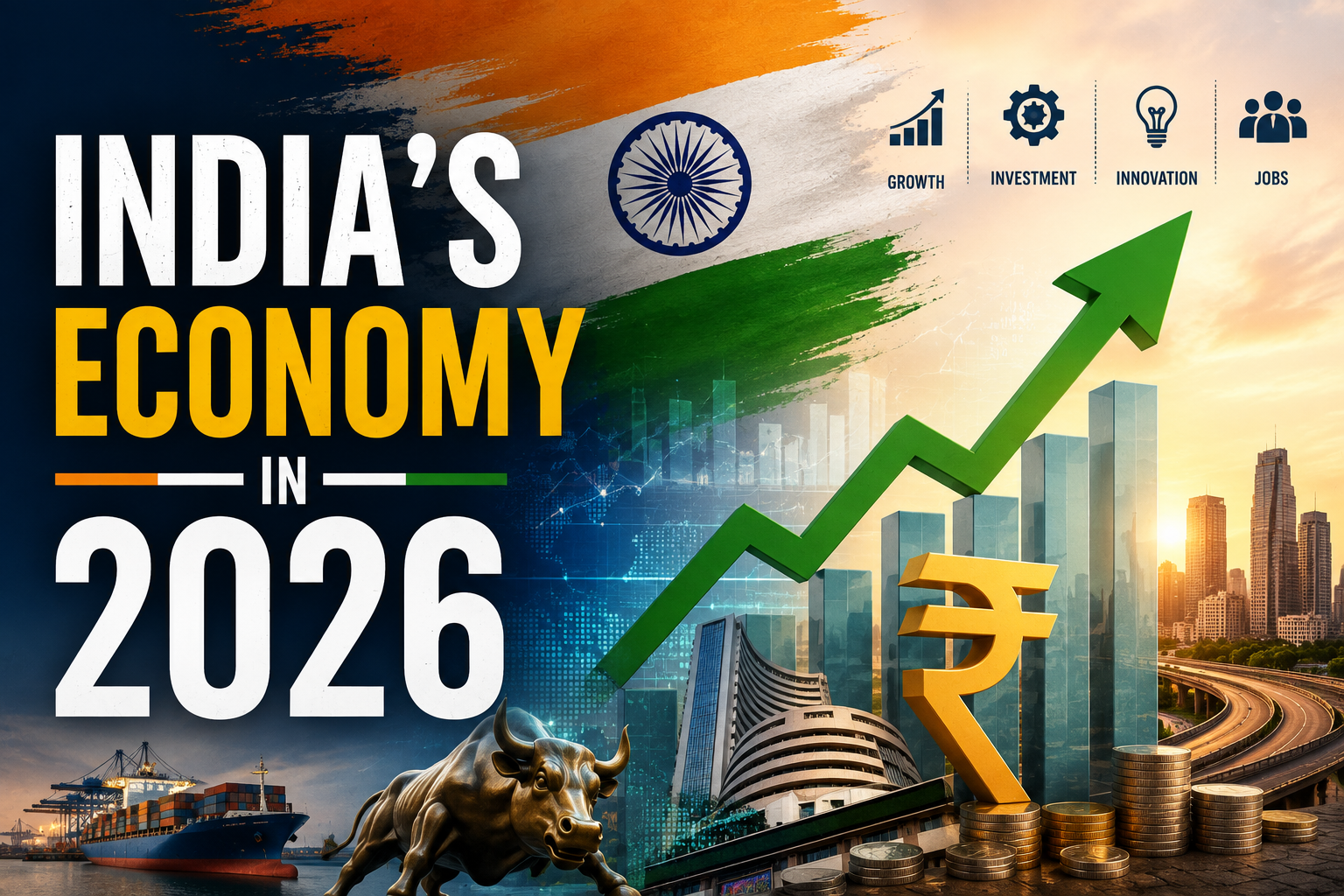 India’s Economy in 2026: The Real Story Behind 7.6% GDP Growth, Trade Deals, and the Risks Nobody Talks About