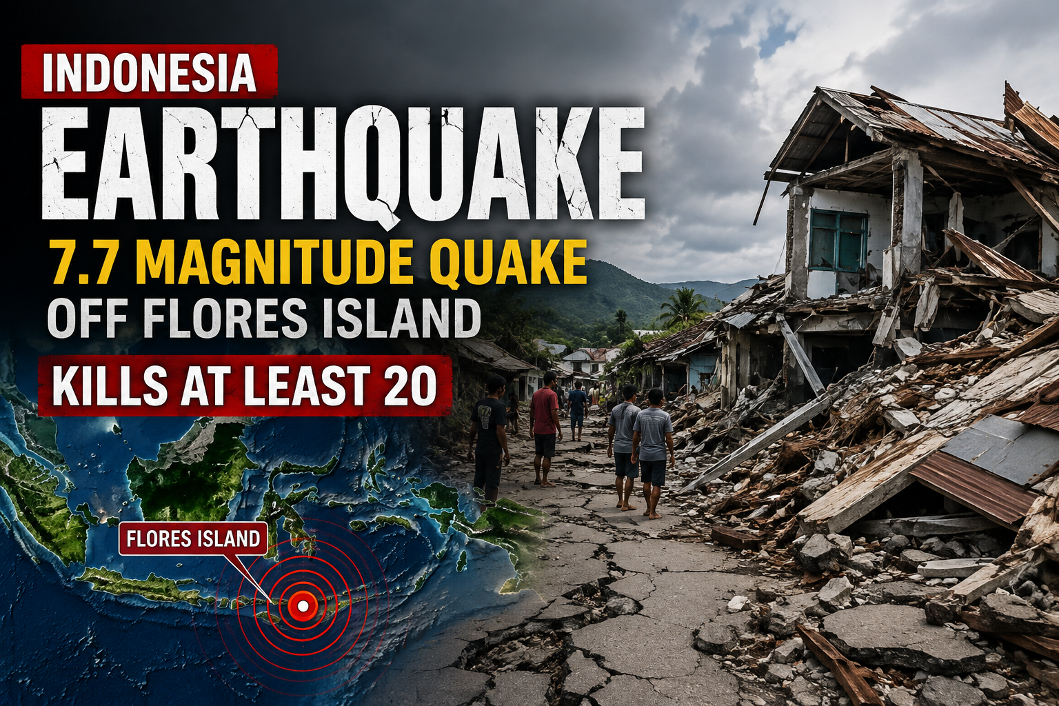 Indonesia Earthquake: 7.7 Magnitude Quake Off Flores Island Kills at Least 20