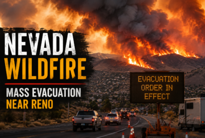 Nevada Wildfire: Hawk Fire Burns 15,000 Acres Near Reno, 90,000 Residents Told to Evacuate