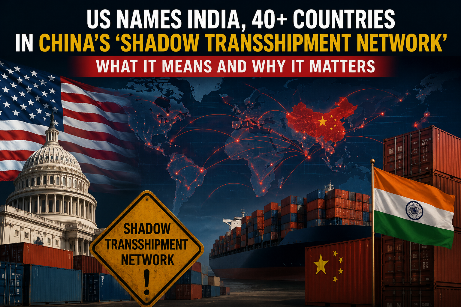 US Names India, 40+ Countries in China’s ‘Shadow Transshipment Network’: What It Means and Why It Matters