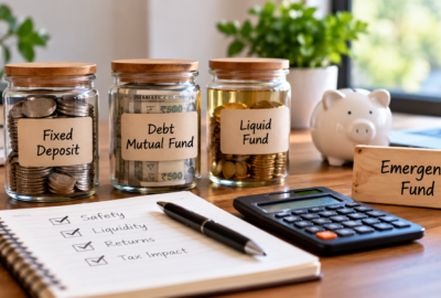 Fixed Deposit vs Debt Mutual Fund vs Liquid Fund: Where Should Your Emergency Money Sit