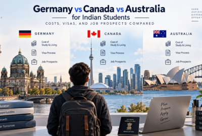 Germany vs Canada vs Australia for Indian Students: Costs, Visas, and Job Prospects Compared