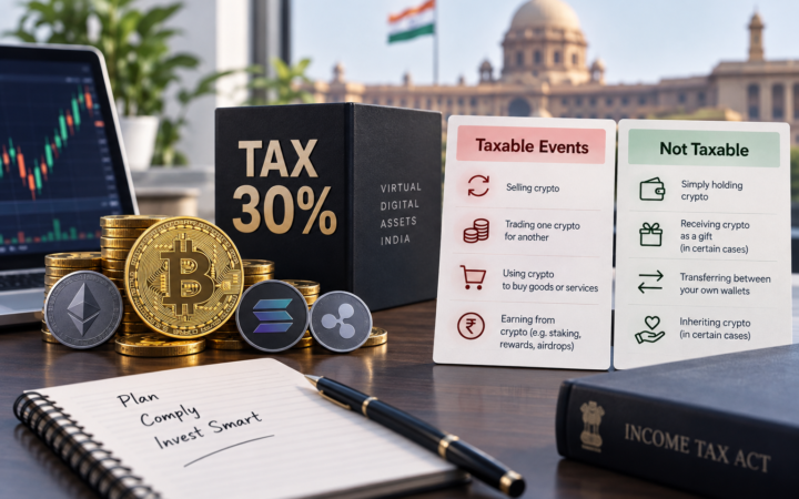 India’s 30% Crypto Tax: What Counts as a Taxable Event and What Does Not