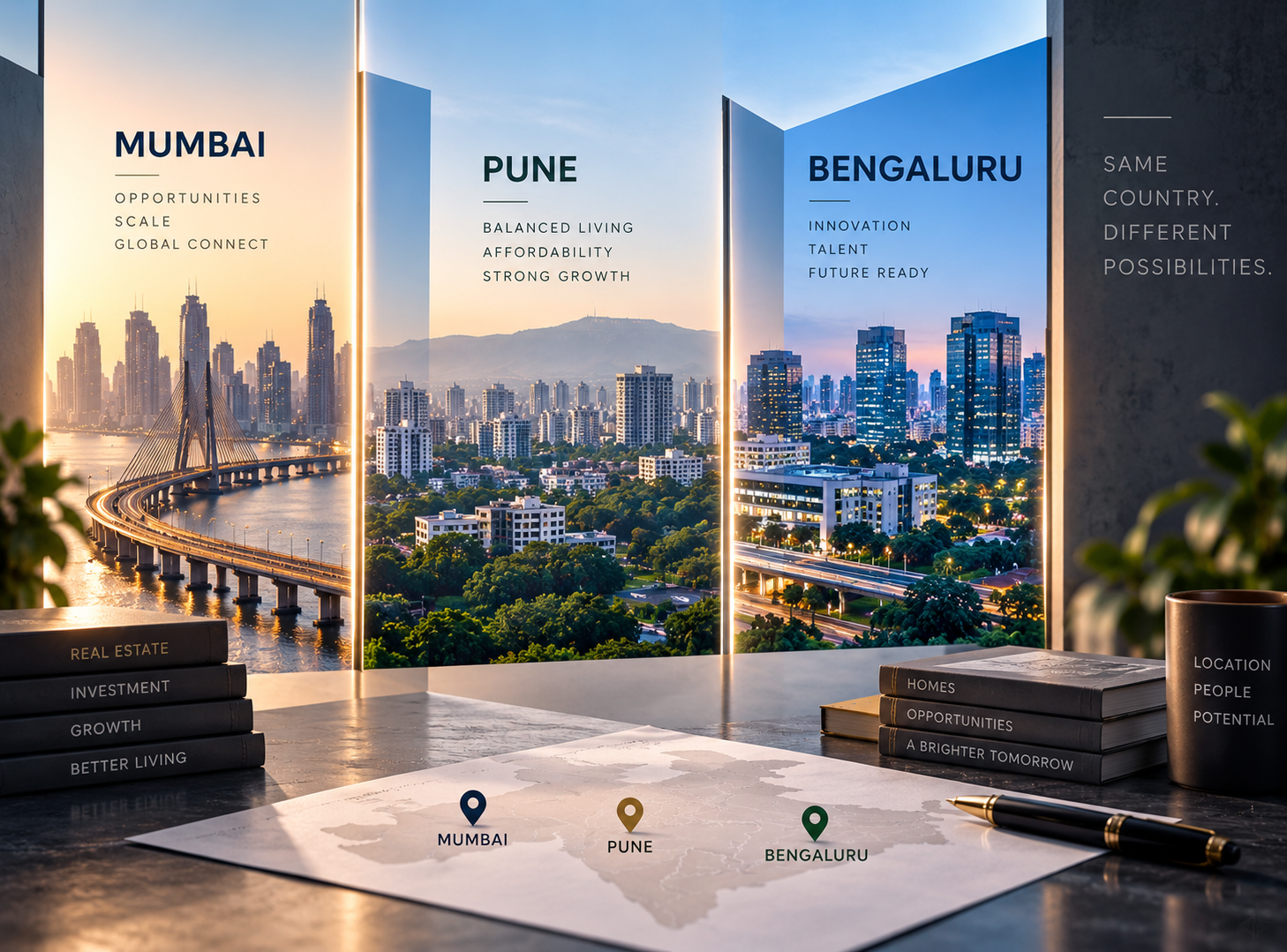 Mumbai vs Pune vs Bengaluru: Where Should You Actually Buy Property in 2026