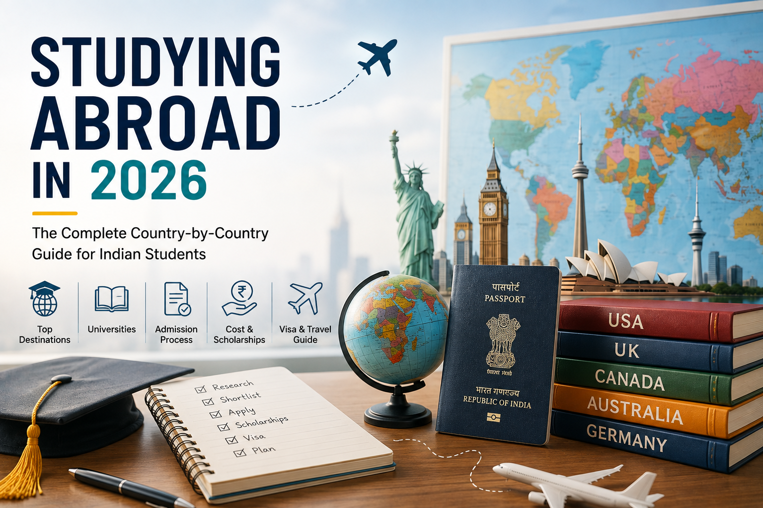 Studying Abroad in 2026: The Complete Country-by-Country Guide for Indian Students