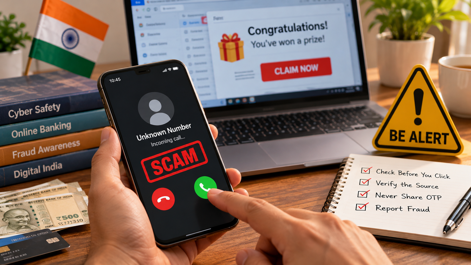Online Scams in India: The Complete Guide to Spotting, Stopping and Reporting Fraud
