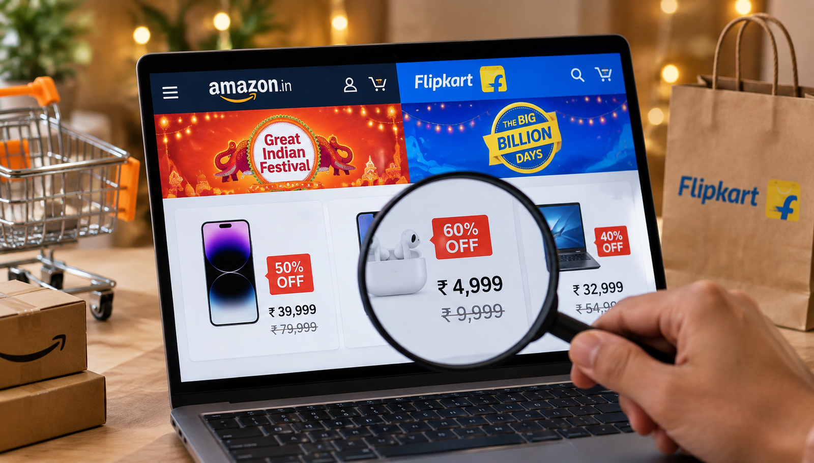 How to Spot Fake Discounts in Amazon and Flipkart Festive Sales